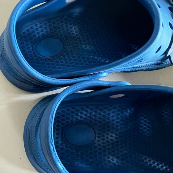 Crocs Crocband Youth Girls Sz 1 Shoes Blue Slip On Slides Comfort Sandal - Picture 6 of 11